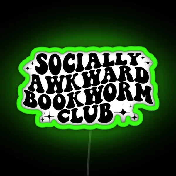 Socially Awkward Book Club RGB Neon Sign