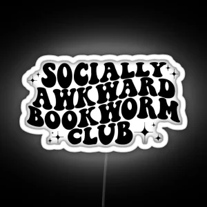 Socially Awkward Book Club RGB Neon Sign