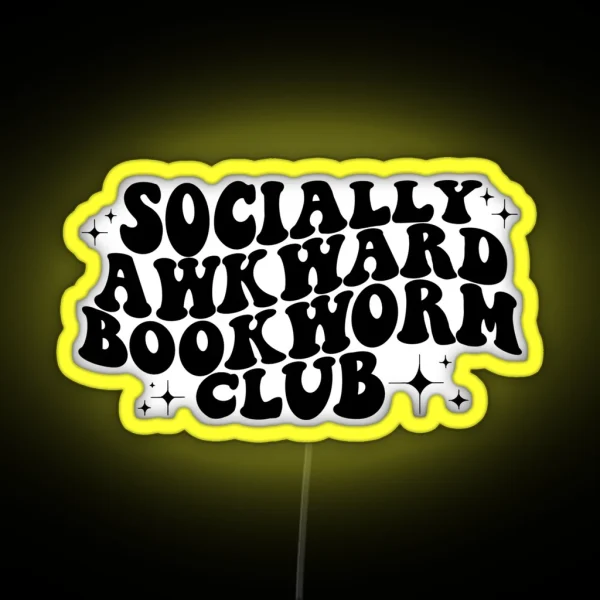 Socially Awkward Book Club RGB Neon Sign