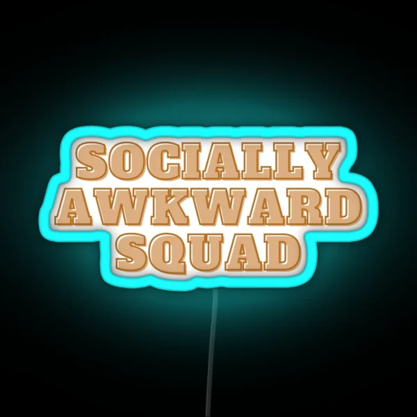 Socially Awkward Club RGB Neon Sign