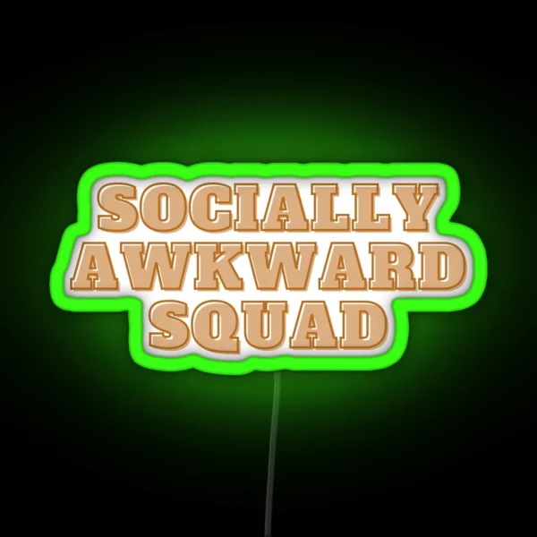 Socially Awkward Club RGB Neon Sign