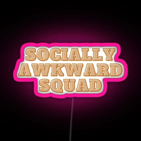 Socially Awkward Club RGB Neon Sign