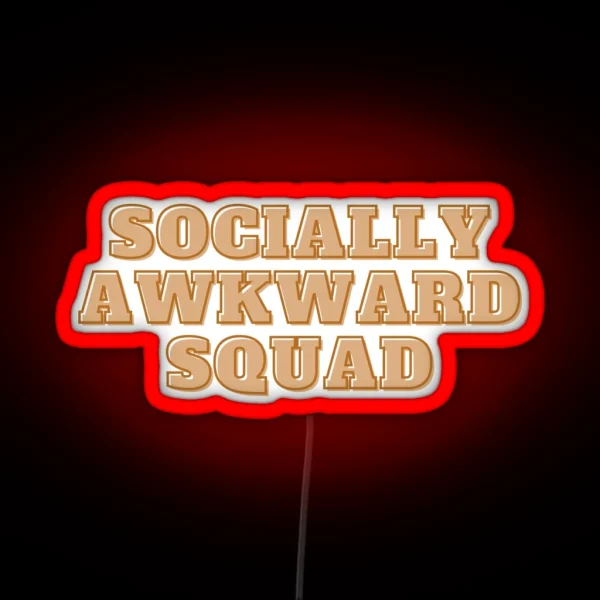 Socially Awkward Club RGB Neon Sign