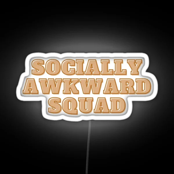 Socially Awkward Club RGB Neon Sign