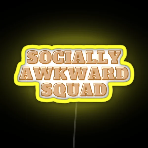 Socially Awkward Club RGB Neon Sign