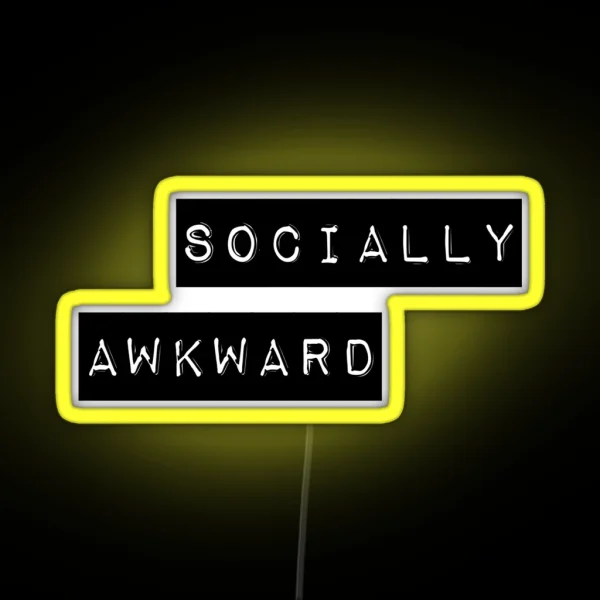 Socially Awkward RGB Neon Sign