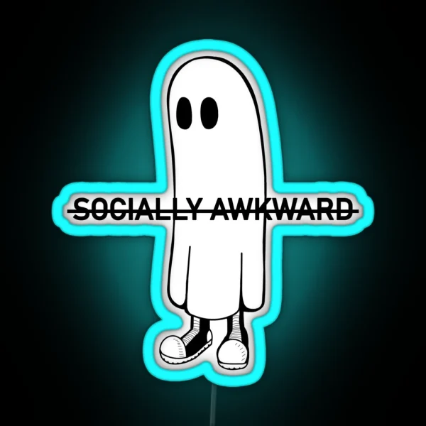 Socially Awkward RGB Neon Sign