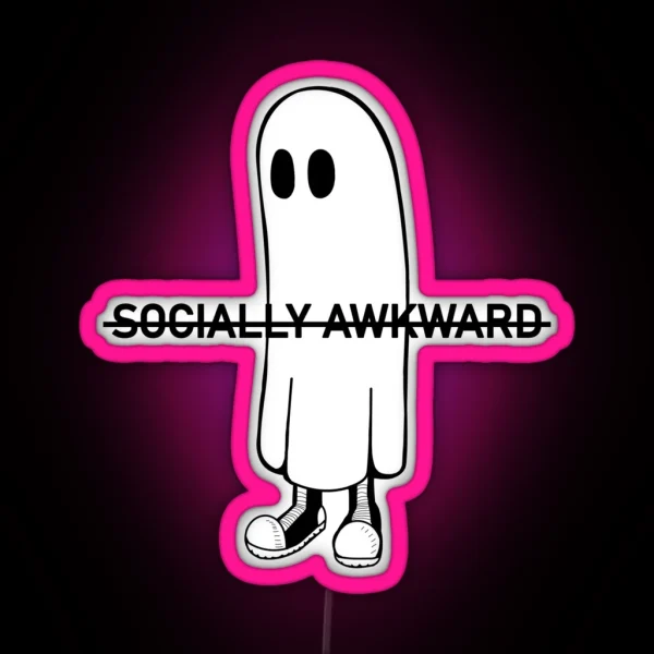 Socially Awkward RGB Neon Sign
