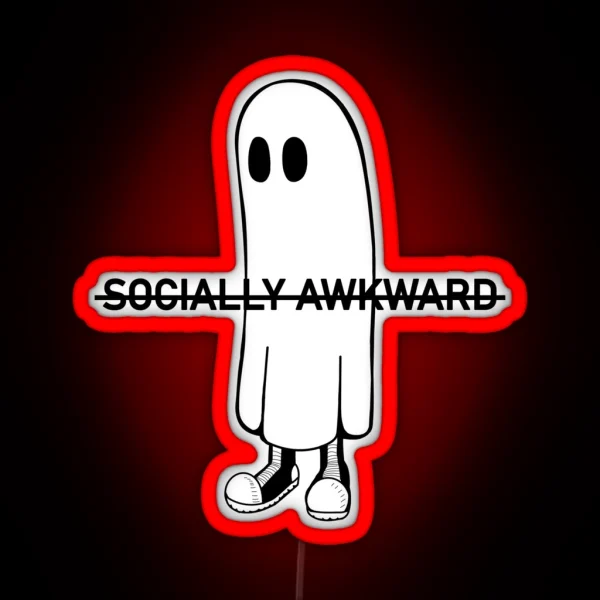 Socially Awkward RGB Neon Sign
