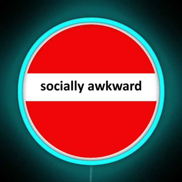 Socially Awkward RGB Neon Sign