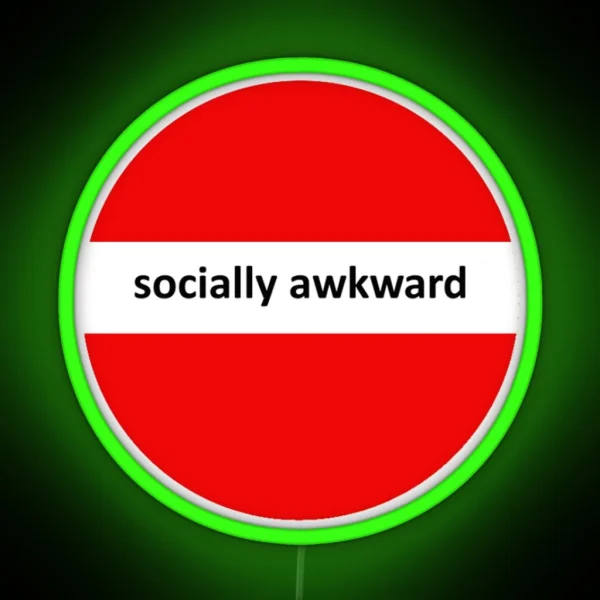 Socially Awkward RGB Neon Sign