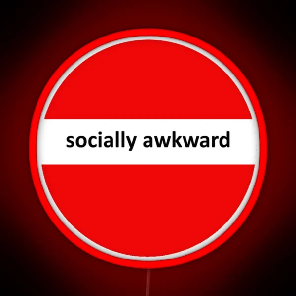 Socially Awkward RGB Neon Sign