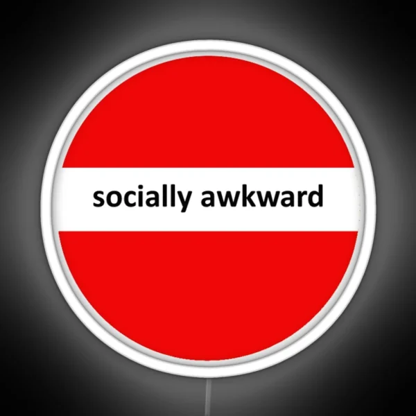 Socially Awkward RGB Neon Sign