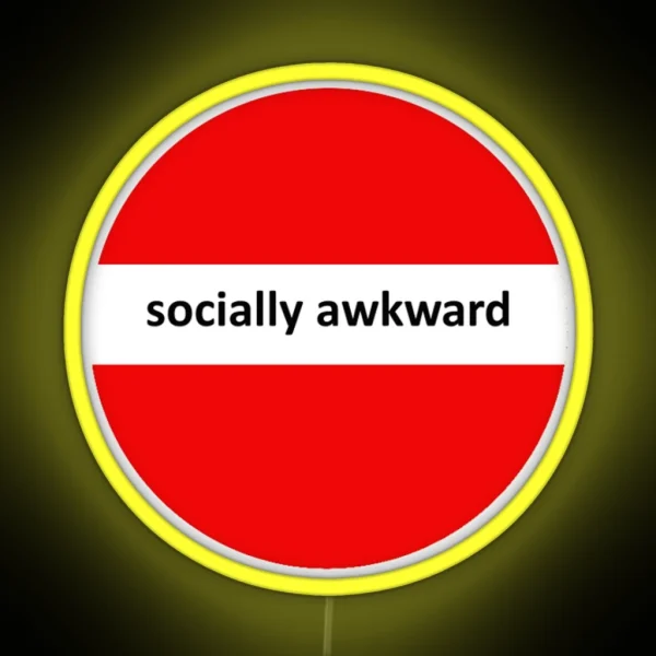 Socially Awkward RGB Neon Sign