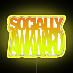 Socially Awkward RGB Neon Sign