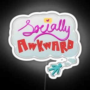 Socially Awkward RGB Neon Sign