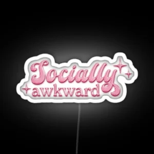 Socially Awkward RGB Neon Sign