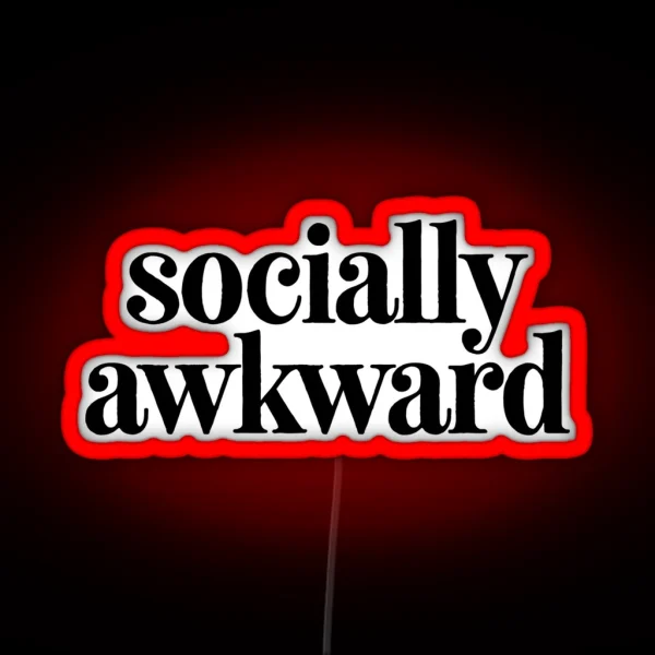 Socially Awkward Sarcastic Jokes RGB Neon Sign