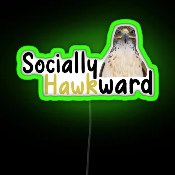 Socially Hawkward RGB Neon Sign