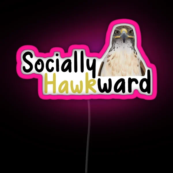 Socially Hawkward RGB Neon Sign