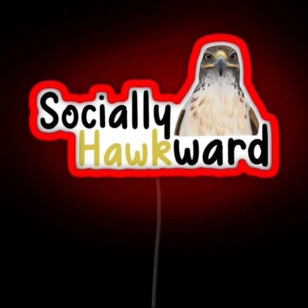 Socially Hawkward RGB Neon Sign
