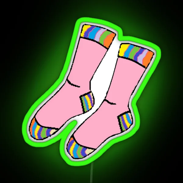 Sock Knitters Unite RGB Neon Sign