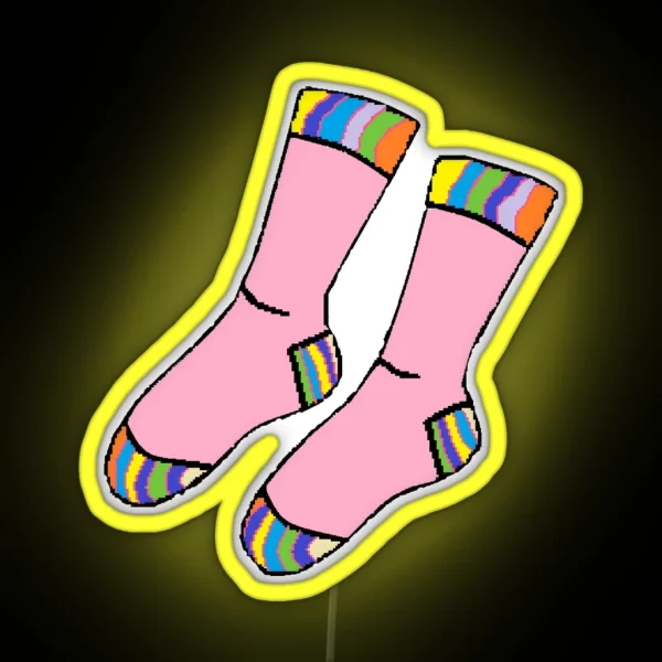 Sock Knitters Unite RGB Neon Sign