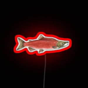 Sockeye Salmon RGB Neon Sign