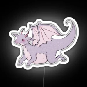 Soft Pastel Dragon Friend RGB Neon Sign