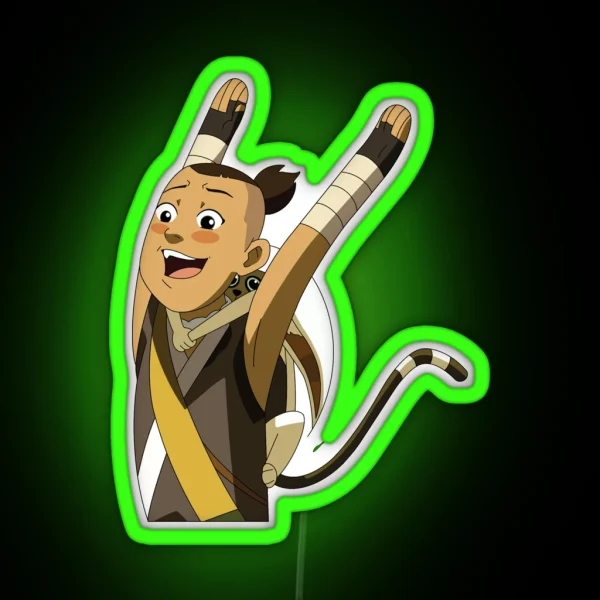 Sokka And Momo After They Drank Cactus Juice RGB Neon Sign