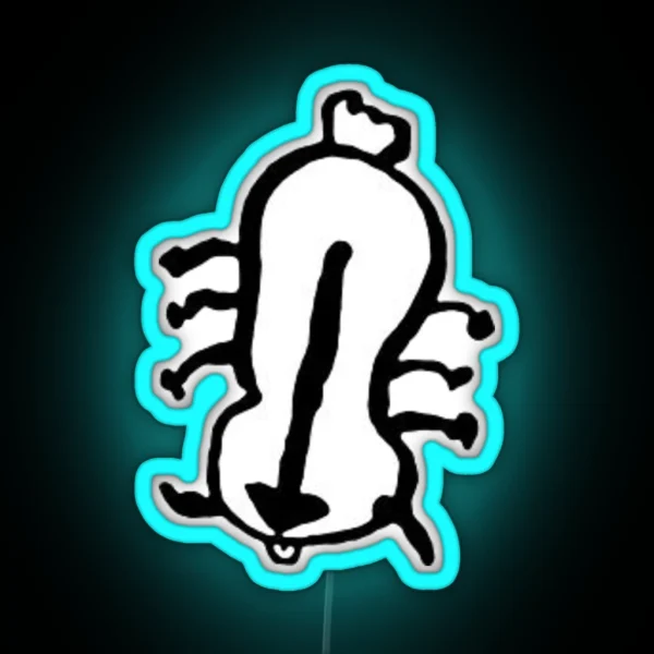 Sokka S Appa Drawing RGB Neon Sign