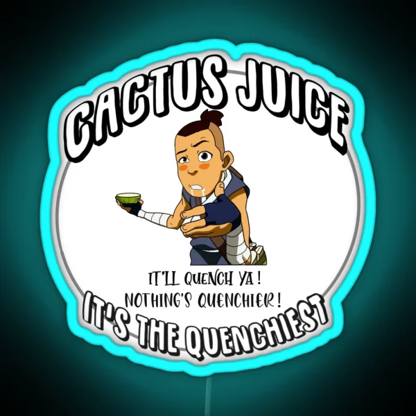 Sokka S Cactus Juice Avatar The Last Airbender RGB Neon Sign