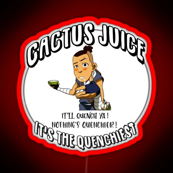 Sokka S Cactus Juice Avatar The Last Airbender RGB Neon Sign