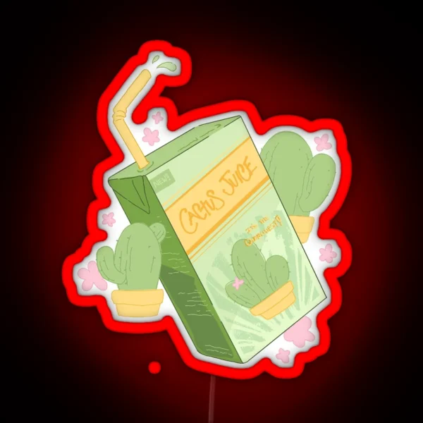 Sokka S Cactus Juice Box RGB Neon Sign
