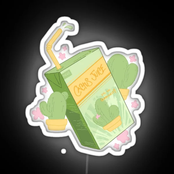 Sokka S Cactus Juice Box RGB Neon Sign