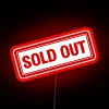 sold out rgb neon sign in red