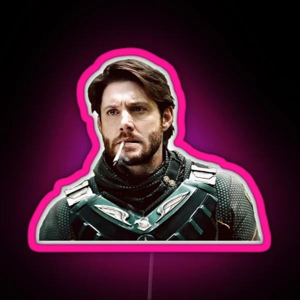 Soldier Boy Smoking RGB Neon Sign