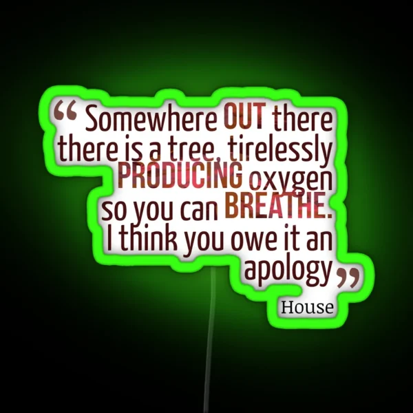 Somewhere Out There House MD RGB Neon Sign