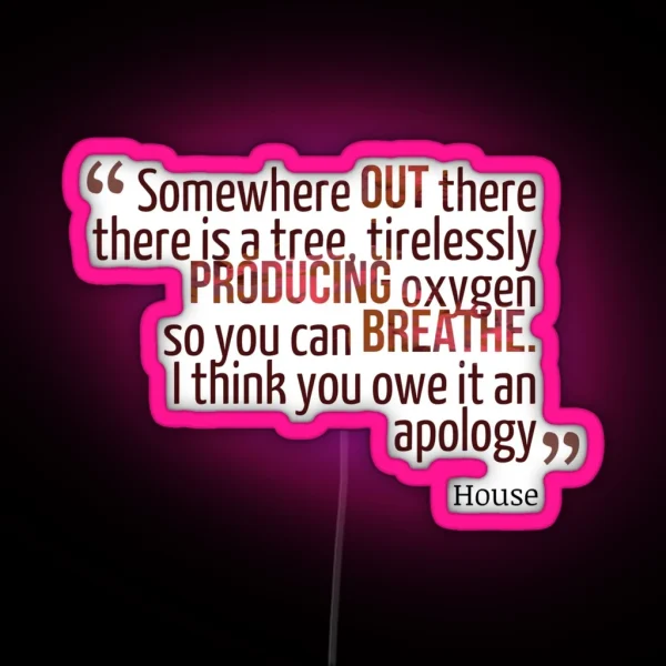 Somewhere Out There House MD RGB Neon Sign