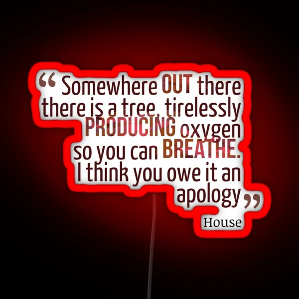 Somewhere Out There House MD RGB Neon Sign