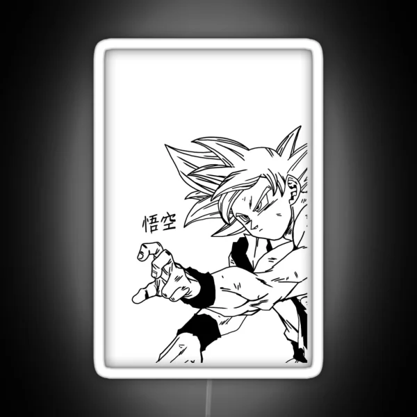 Son Goku Illustration RGB Neon Sign