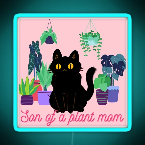 Son Of A Plant Mom RGB Neon Sign