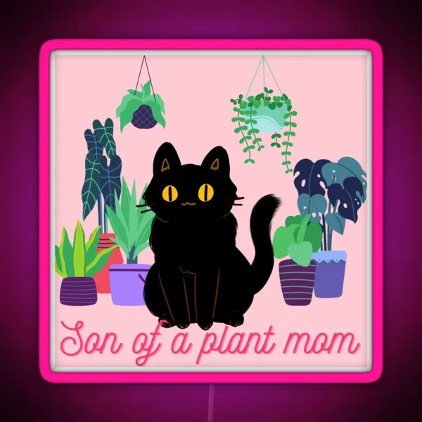 Son Of A Plant Mom RGB Neon Sign
