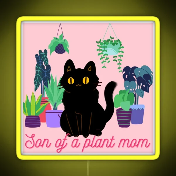 Son Of A Plant Mom RGB Neon Sign