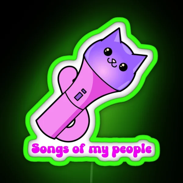 Songs Of My People RGB Neon Sign