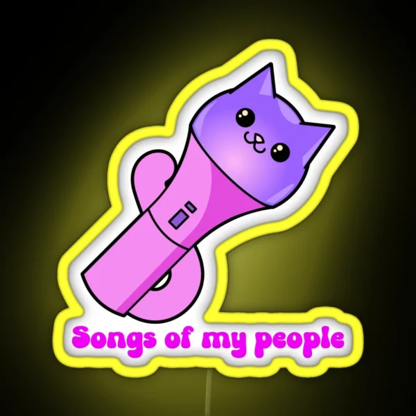 Songs Of My People RGB Neon Sign