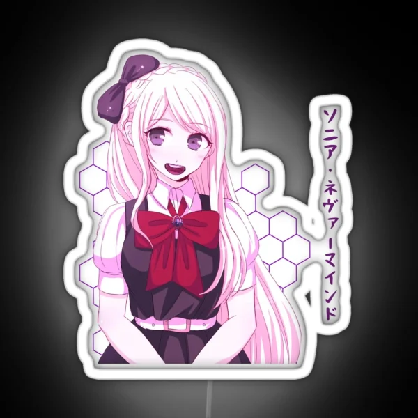 Sonia Nevermind Danganronpa Vaporwave Anime Aesthetic Pastel Goth Yami Kawaii Fairy Kei Manga RGB Neon Sign