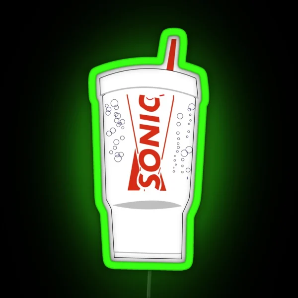 Sonic Drive In Cup RGB Neon Sign