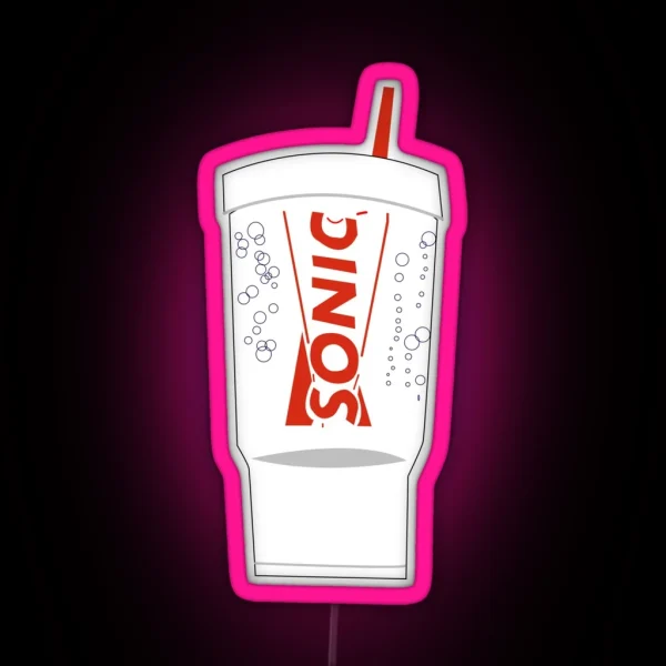 Sonic Drive In Cup RGB Neon Sign