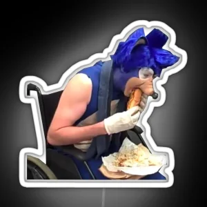 Sonic Eating Chili Dog RGB Neon Sign